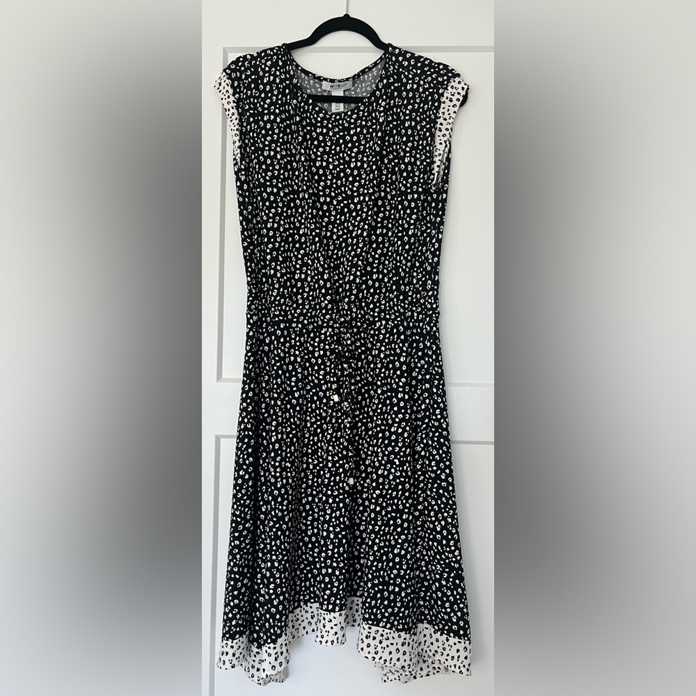 EUC WHBM Darling Black and White Animal Print‎ Dress, Small - Picture 3 of 16